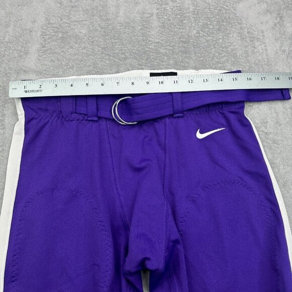 Nike Football Pants Mens Large Purple White Belted Knee Pads Practice 789925-546 - Picture 8 of 13